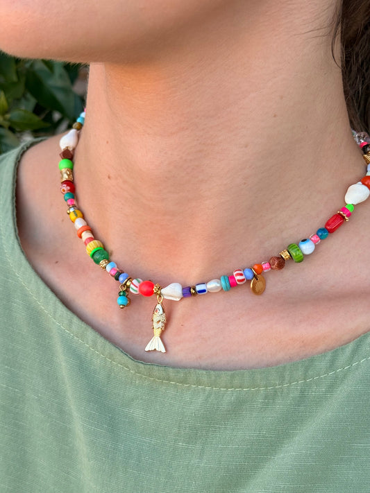Psaraki Charm Necklace