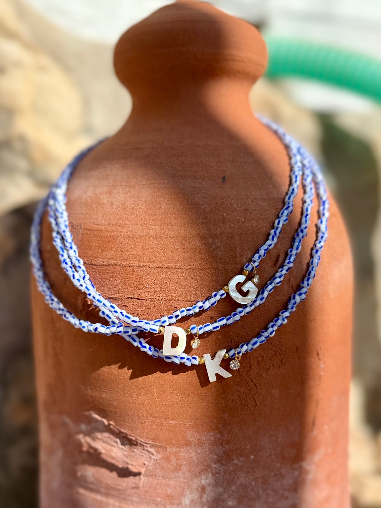Aegean Initial Necklace